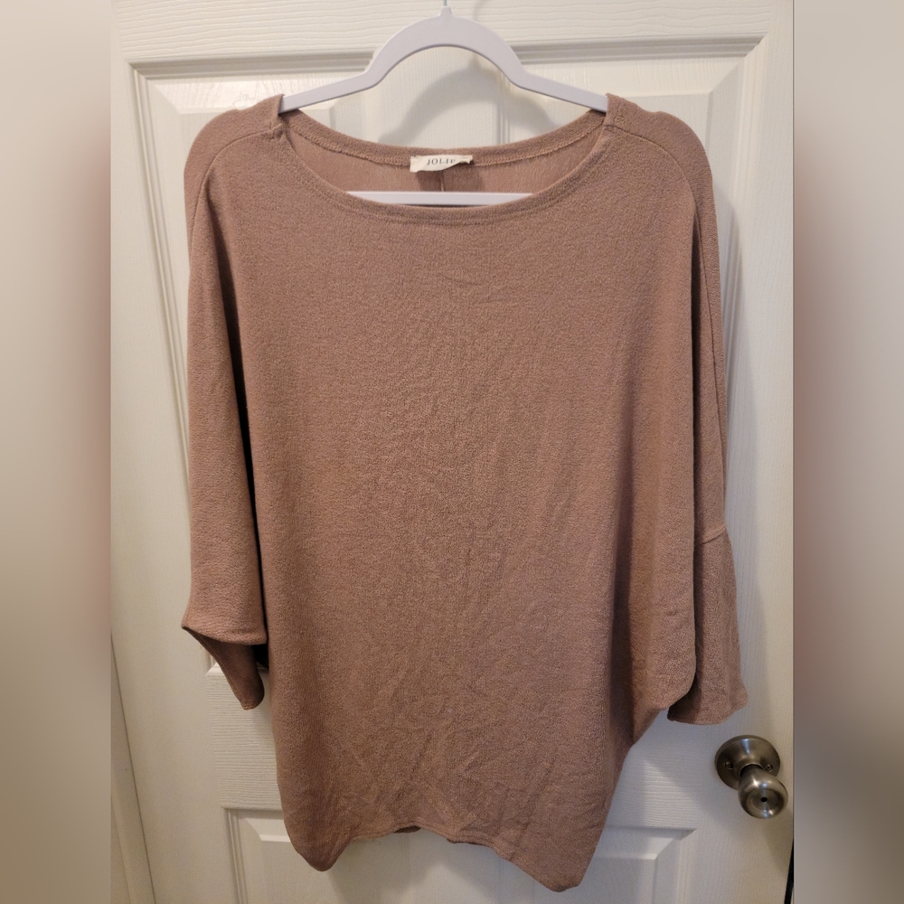 Rose/blush Dolman top
